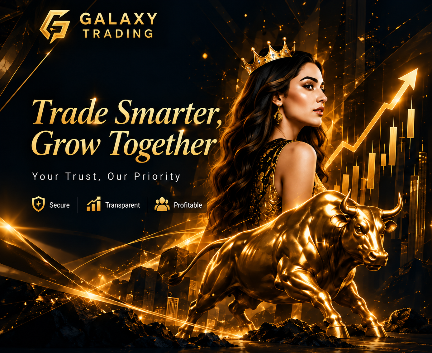Galaxy Trading bull artwork